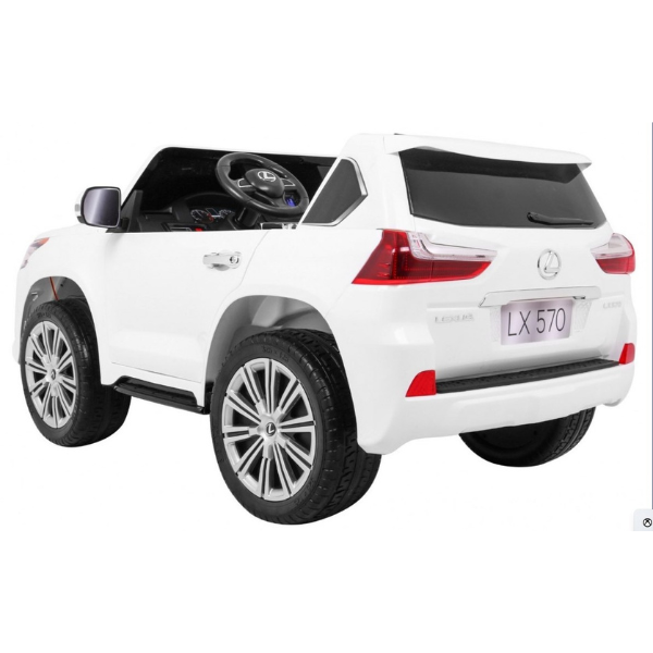 Masinuta electrica LEXUS LX570, 12V7AH, motor 35Wx2, roți EVA, scaune din piele [6]