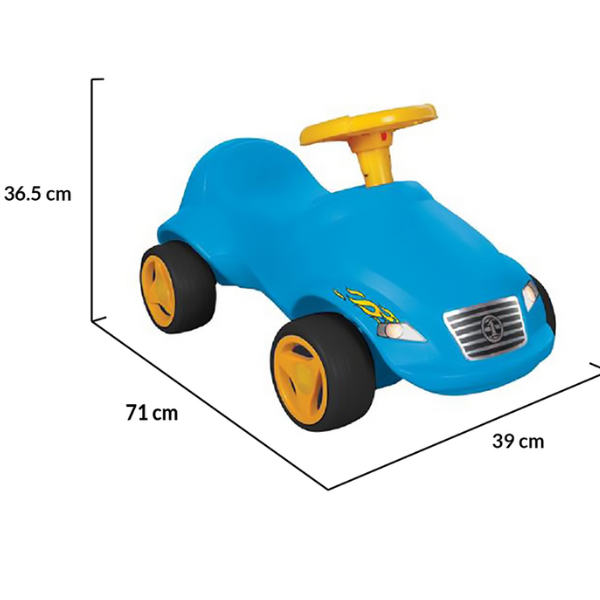 Mașinuță fără pedale Fast Car, albastru/roșu [5]