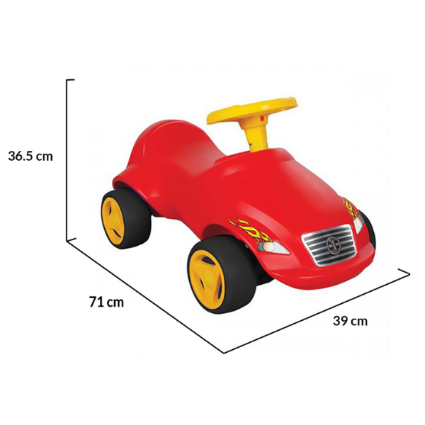 Mașinuță fără pedale Fast Car, albastru/roșu [7]