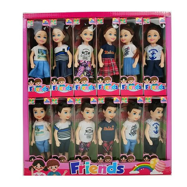 Mini-păpușă băiat sau fată, 13 cm, în asortiment [2]