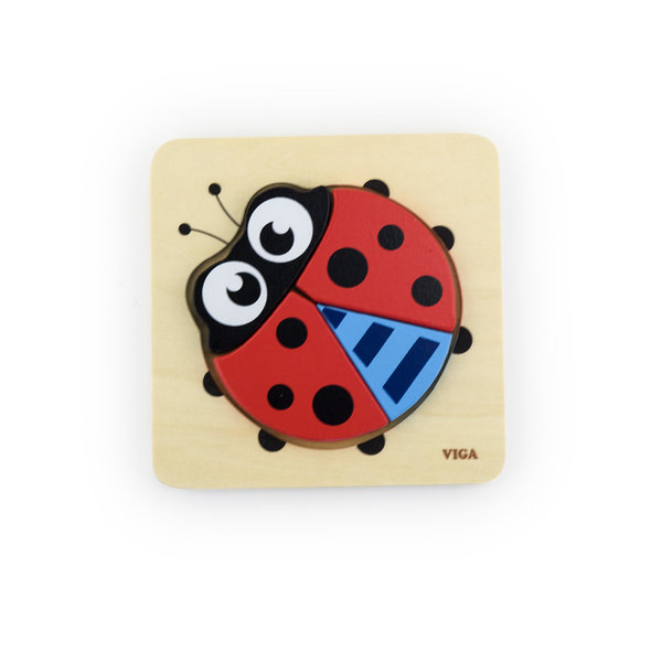 Mini puzzle cu diferite forme "Buburuza" [1]