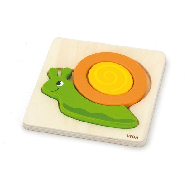 Mini puzzle cu diferite forme "Melc" [4]
