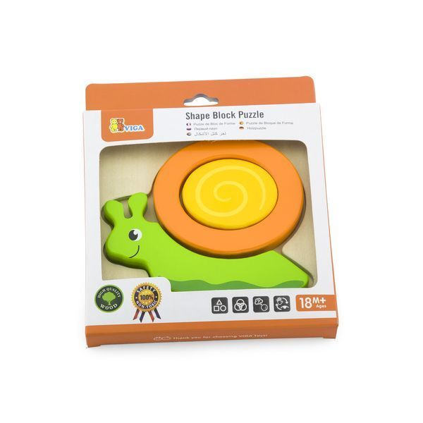 Mini puzzle cu diferite forme "Melc" [8]