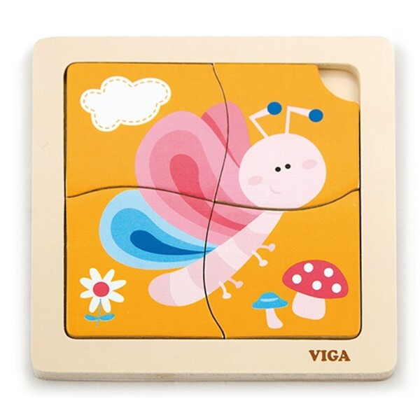 Mini-puzzle din lemn "Fluturaș" [7]