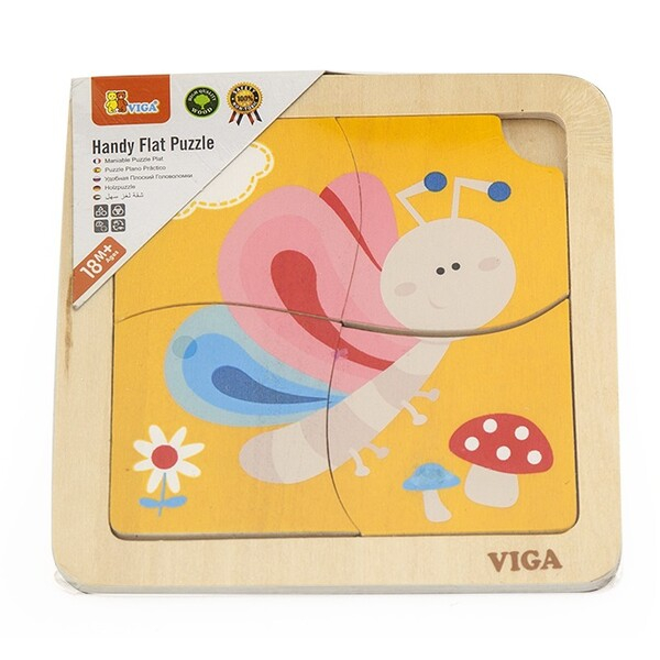 Mini-puzzle din lemn "Fluturaș" [4]