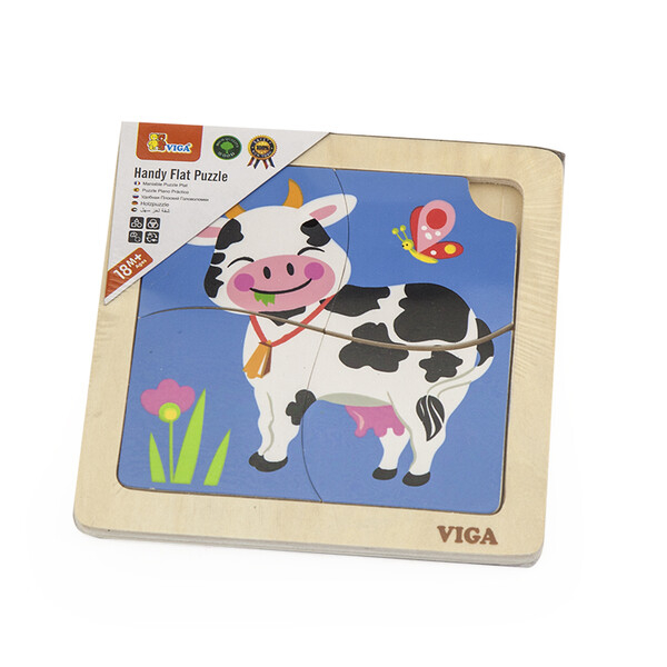 Mini-puzzle din lemn "Vaca" [7]