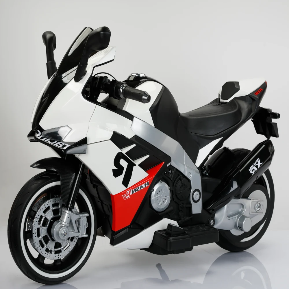 Motocicletă electrică pentru copii, albă (89630) [2]