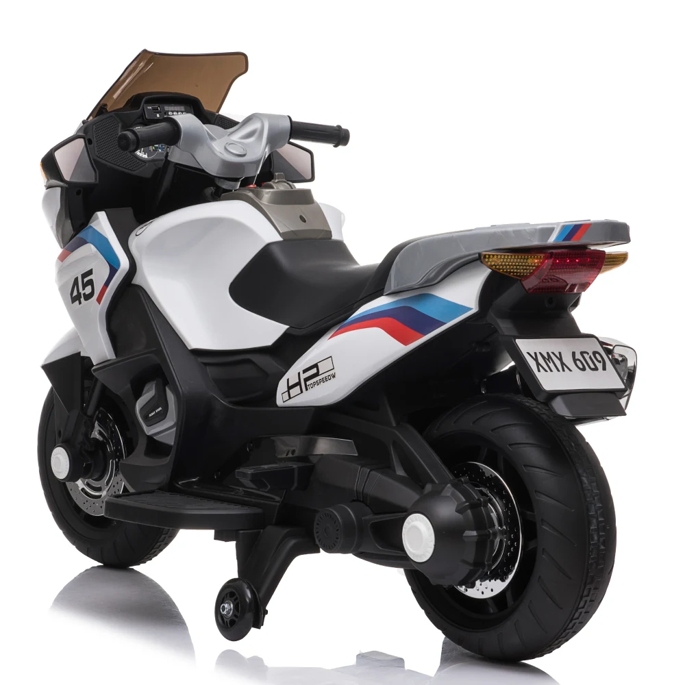 Motocicletă electrică pentru copii (MX609/5 alba) [4]