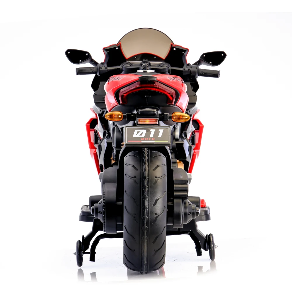 Motocicletă electrică pentru copii, roșie (56782) [4]