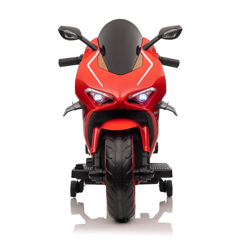 Motocicletă electrică pentru copii, roșie (67898) [7]