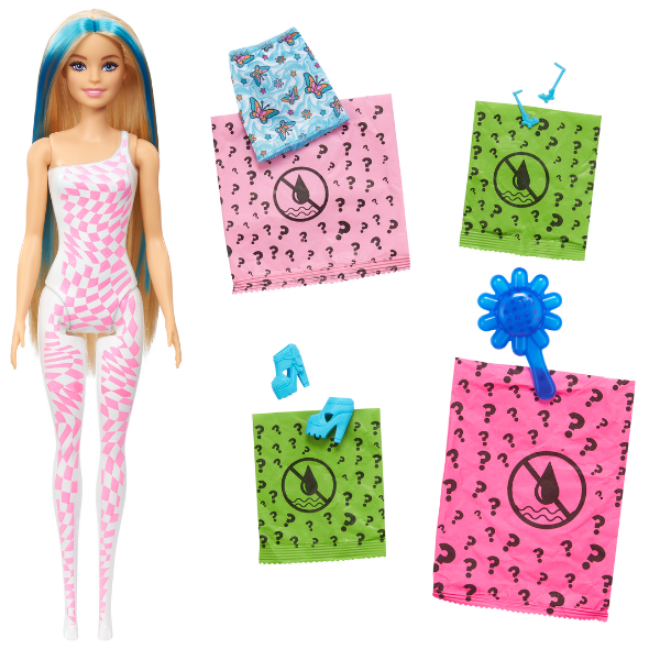 Păpușa Barbie Color Reveal gama "Inspirat de curcubeu", tema anilor 1960 [9]