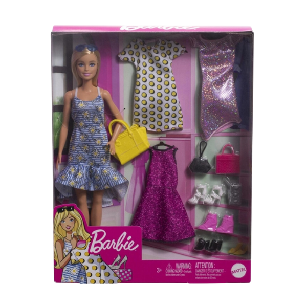 Păpușă Barbie cu 4 ținute [3]