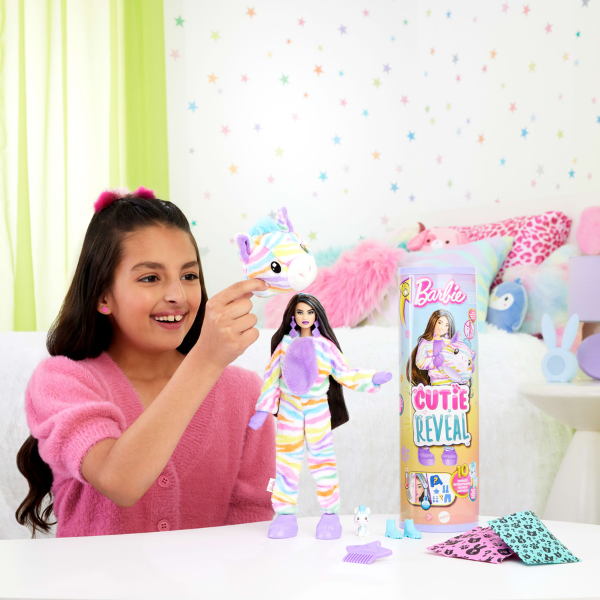 Păpușa Barbie Cutie „Barbie într-un costum de unicorn, de pluș” [3]