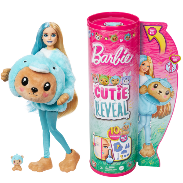 Păpușa Barbie Cutie Reveal "Urs în costum de delfin în costum de pluș" [10]