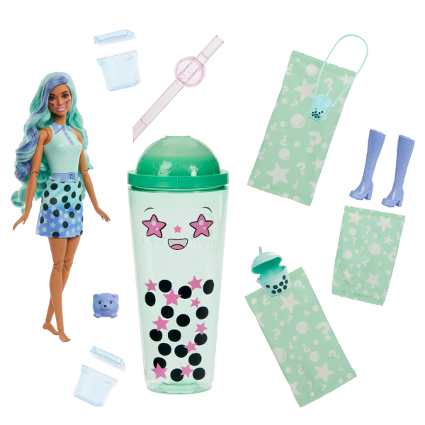 Păpușa Barbie Pop Reveal „Ceai Verde”, Bubble Tea series [2]