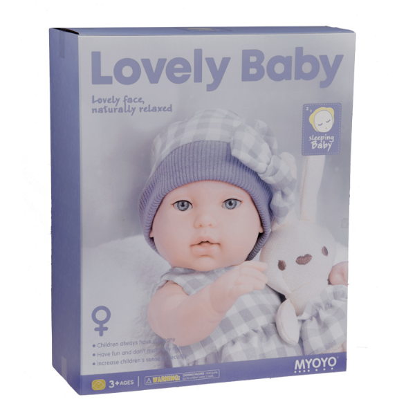 Păpușă din Gel Moale (Mov), 33 cm [3]