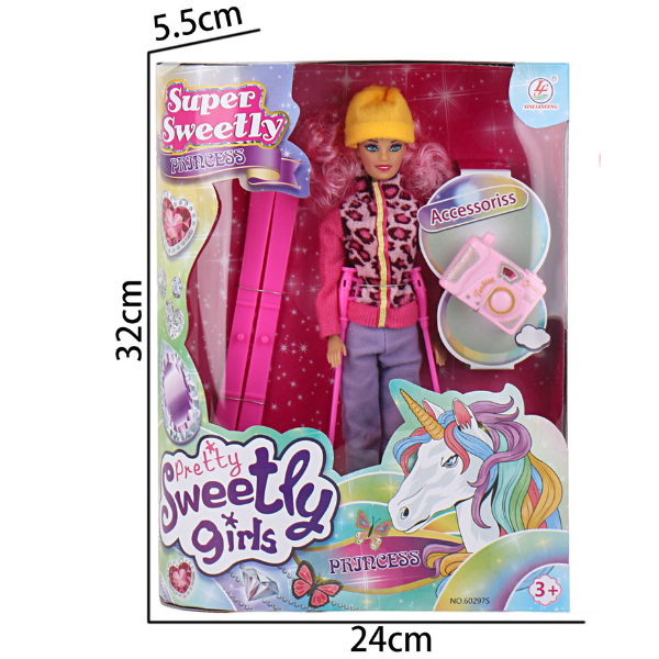 Păpușă în costum, cu accesorii, 29 cm, 2 modele [3]