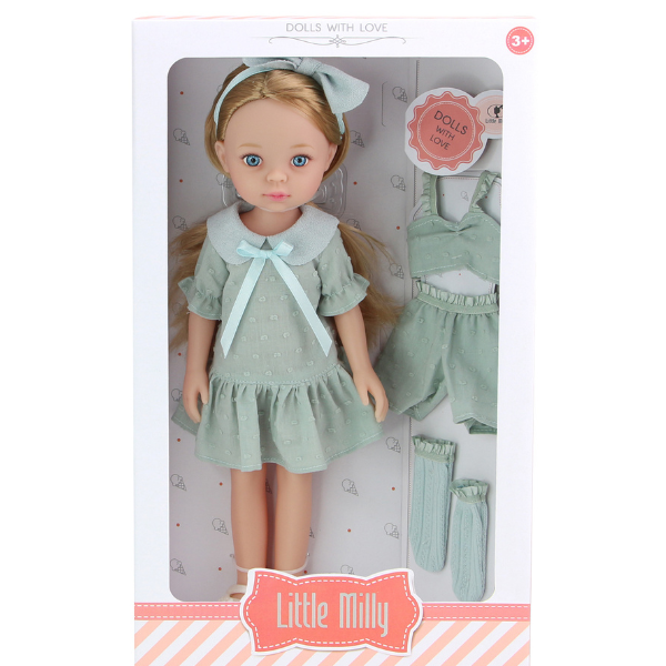Păpușa "Mica Milly", în rochie azurie, 33 cm [10]
