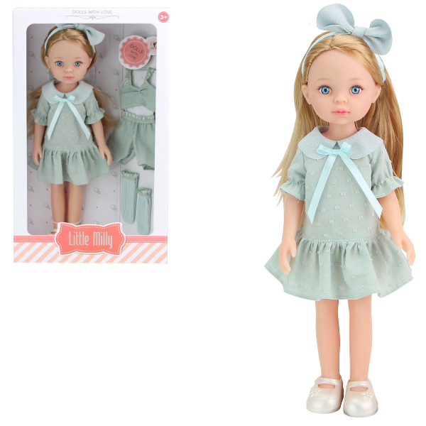 Păpușa "Mica Milly", în rochie azurie, 33 cm [7]