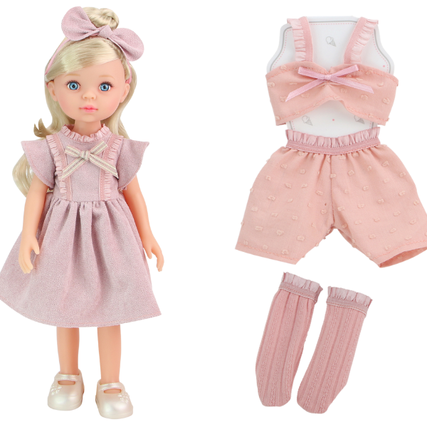 Păpușa "Mica Milly", în rochie roz 33 cm [9]