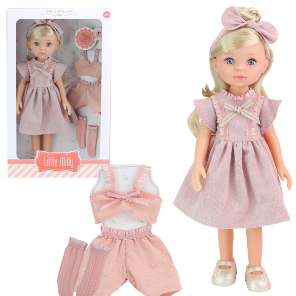 Păpușa "Mica Milly", în rochie roz 33 cm [10]