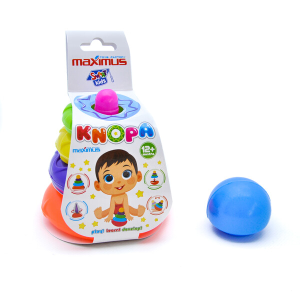 Piramida 2 în 1 "Knopa" [18]