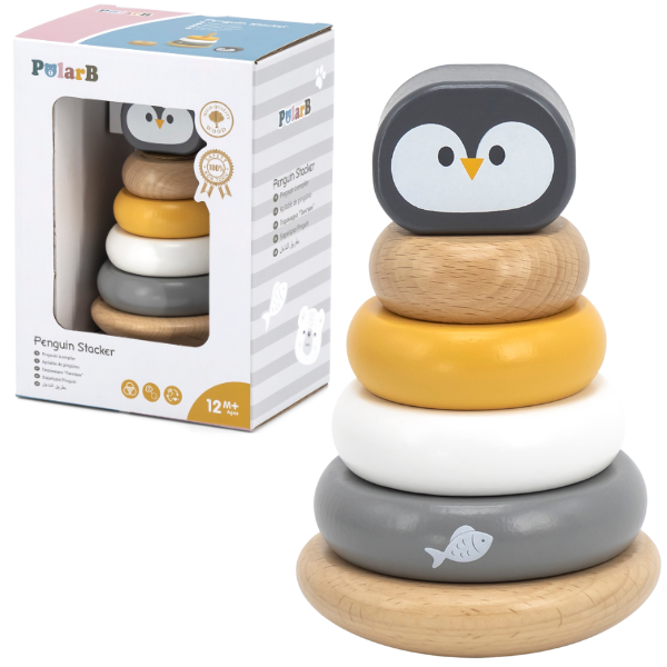 Piramidă din lemn „Pinguin” [8]