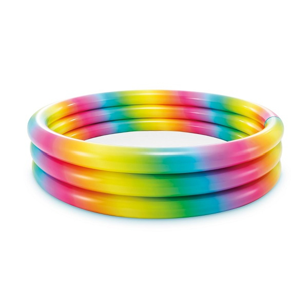 INTEX Piscină gonflabilă pentru copii “Curcubeu ombre” 147×33 cm, 330 L, 2+ [1]