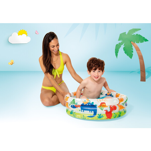 INTEX Piscină gonflabilă pentru copii “Prietenii lui Dino” 61×22 cm, 28 L, 1-3 ani [2]