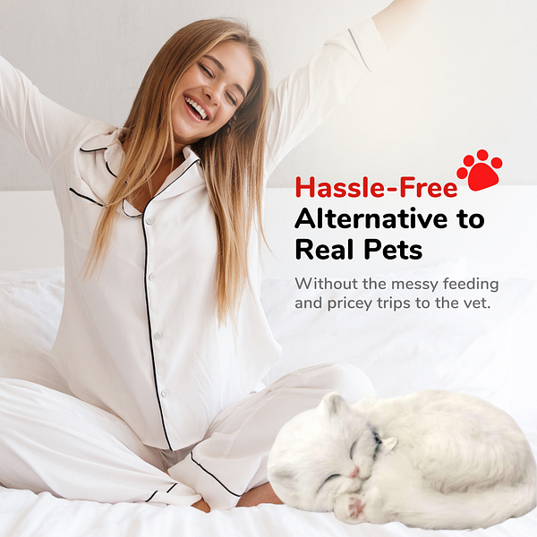 Pisicuță albă cu imitație de respirație [5]