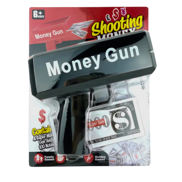 Pistol cu bani electric, 100 de bancnote [3]