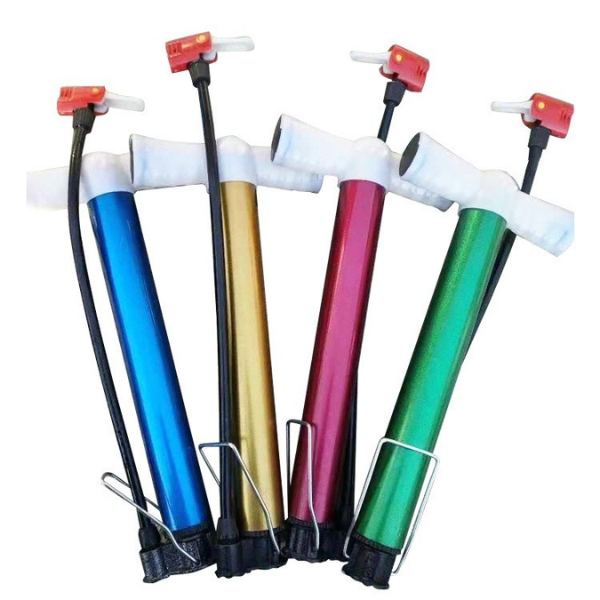 Pompă de mână metalică pentru minge/bicicletă, multicoloră [1]