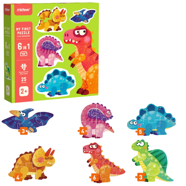 Primul puzzle „Dinozauri drăguți” [1]