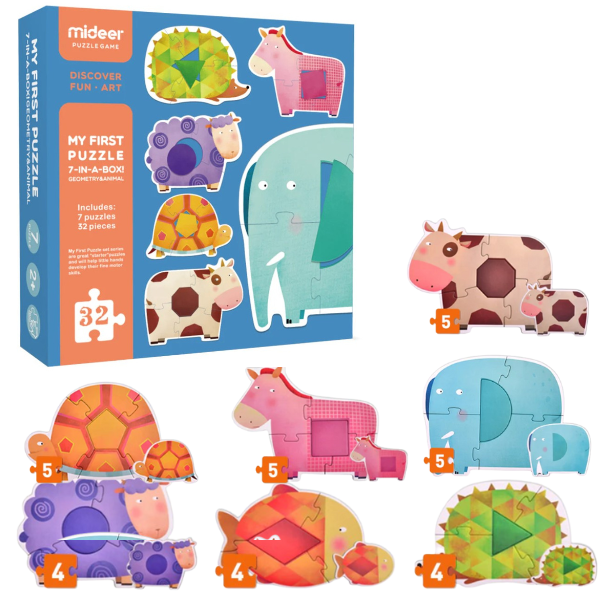 Primul puzzle „Geometrie și animale” [10]