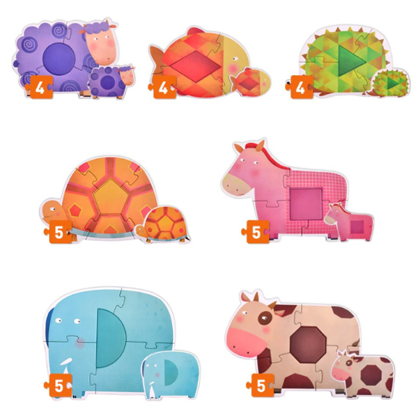 Primul puzzle „Geometrie și animale” [6]