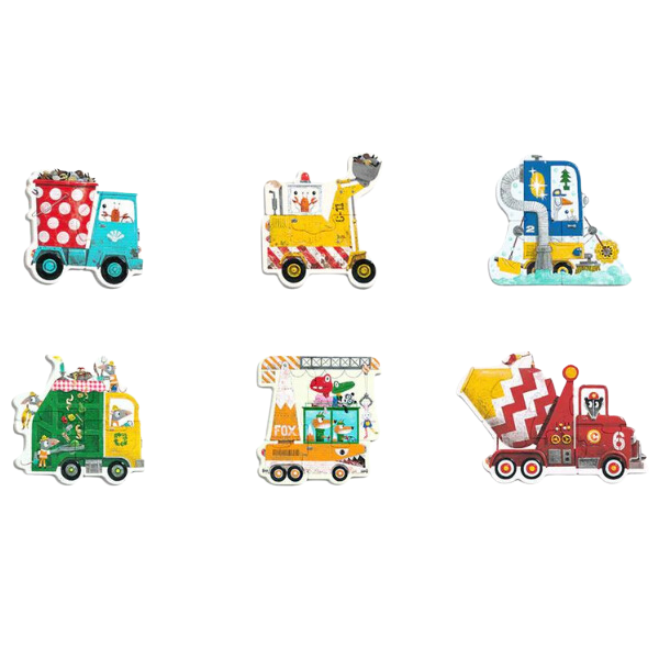 Primul Puzzle „Vehicule de Construcție”, 6 în 1 [2]