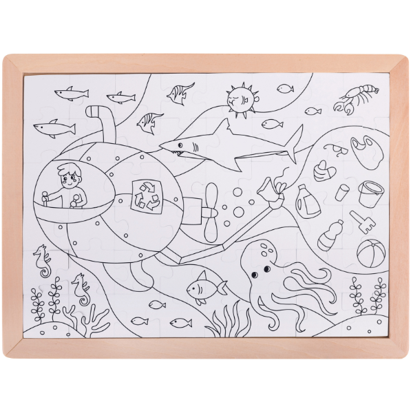 Puzzle 2 în 1 "Călătorie subacvatică" [6]