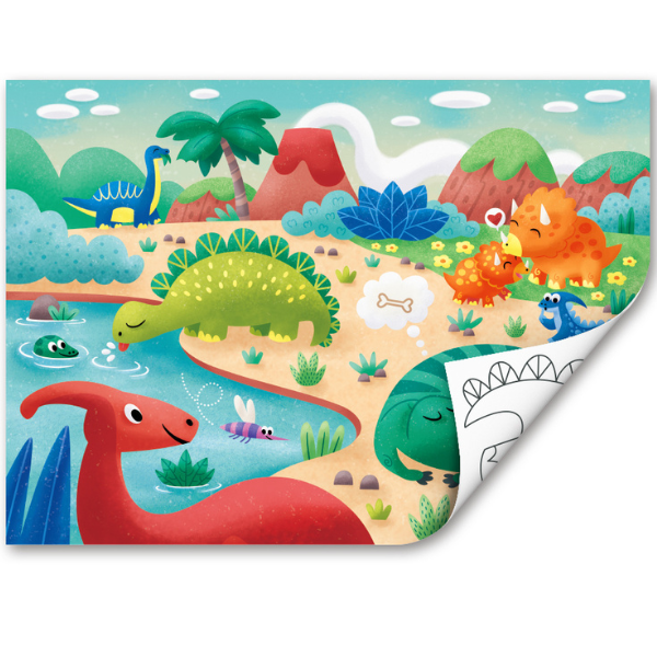 Puzzle 2 în 1 "Dinozauri" [5]