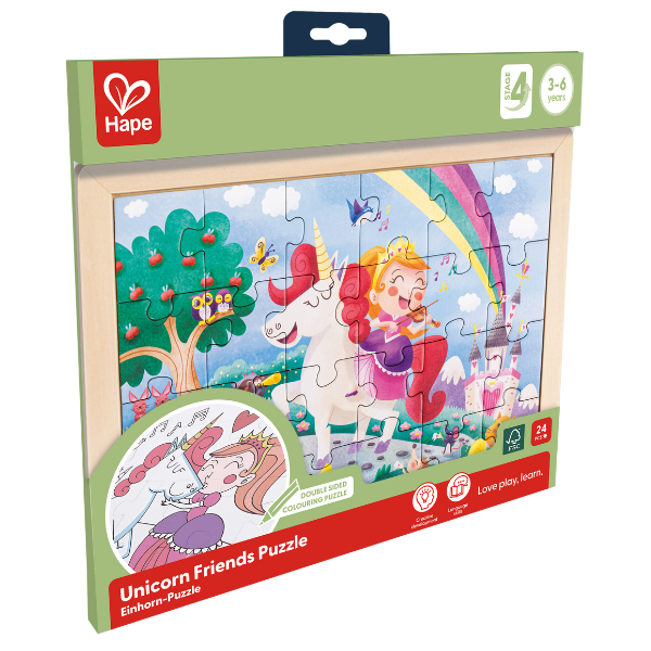 Puzzle 2 în 1 "Unicorn și prieteni" [3]