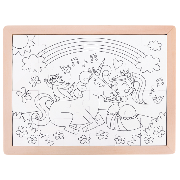 Puzzle 2 în 1 "Unicorn și prieteni" [4]