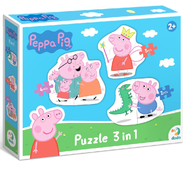 Puzzle 3 în 1 "Familia Peppa Pig" [9]
