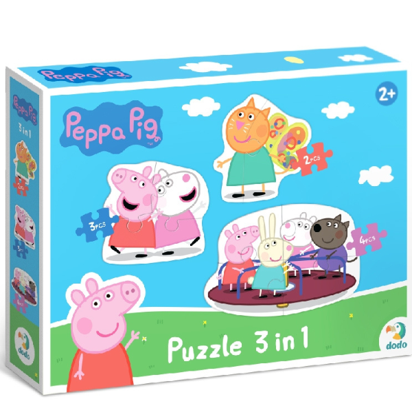 Puzzle 3 în 1 "Prietenii Peppa Pig" [3]