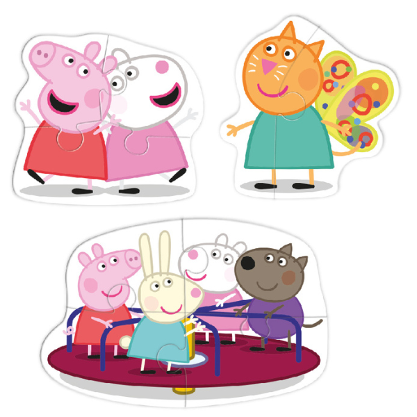 Puzzle 3 în 1 "Prietenii Peppa Pig" [10]