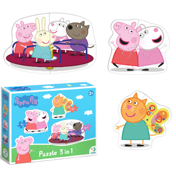 Puzzle 3 în 1 "Prietenii Peppa Pig" [8]