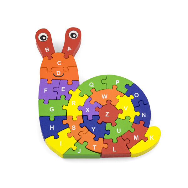 Puzzle 3D din lemn "Melc" [1]
