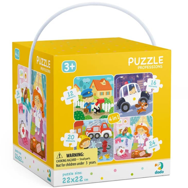 Puzzle 4 în 1 "Profesii" [3]