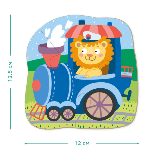 Puzzle 6 în 1 "Transport" [4]