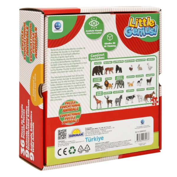 Puzzle "Animale", 36 piese, Smile Games [6]