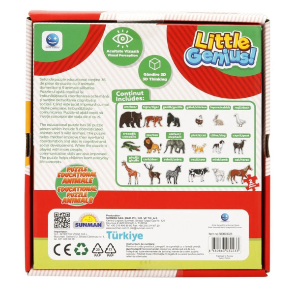 Puzzle "Animale", 36 piese, Smile Games [7]