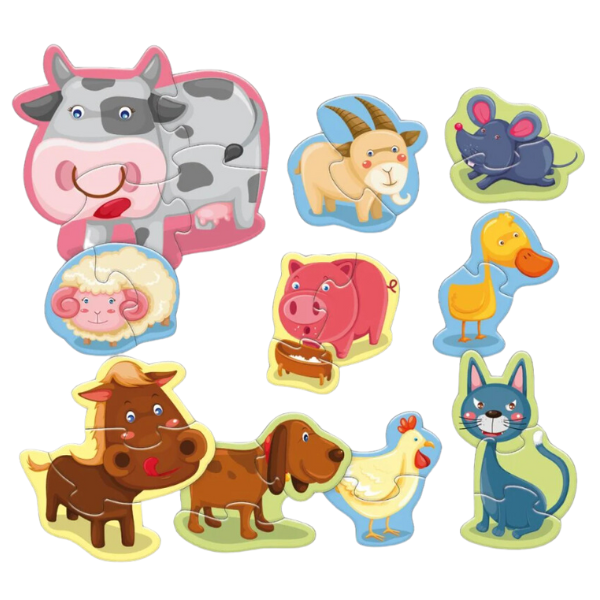 Puzzle "Animale la fermă", (ro), Smile Games [2]